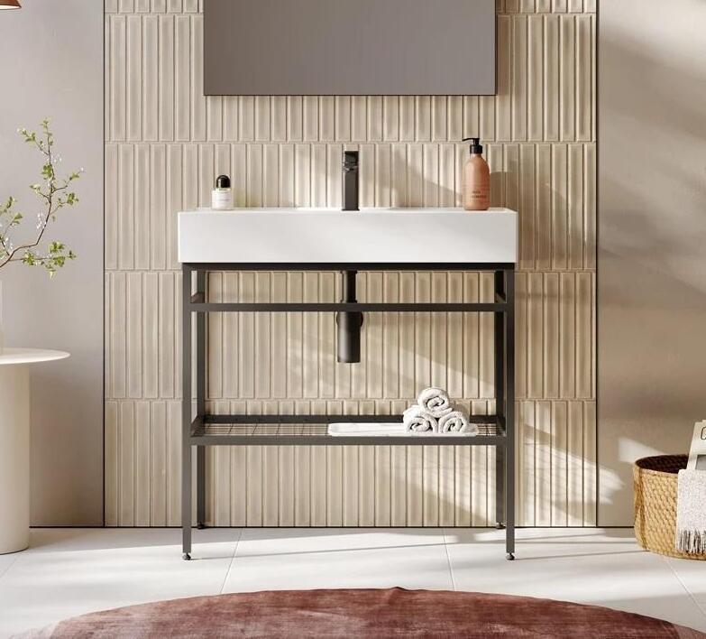 Orka Capetown 80 cm Banyo Dolabı Alt Modül ve Lavabo (Parlak Beyaz Lavabo), 5003242ORKA5003242Lavabo Dolabı