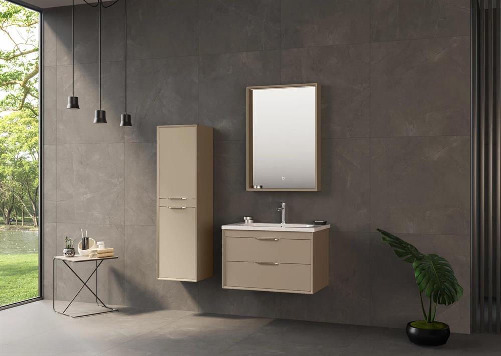 Orka Clay 100 cm Sahra Çekmeceli Banyo Dolabı TakımıORKA5004369Banyo Dolabı Takımı