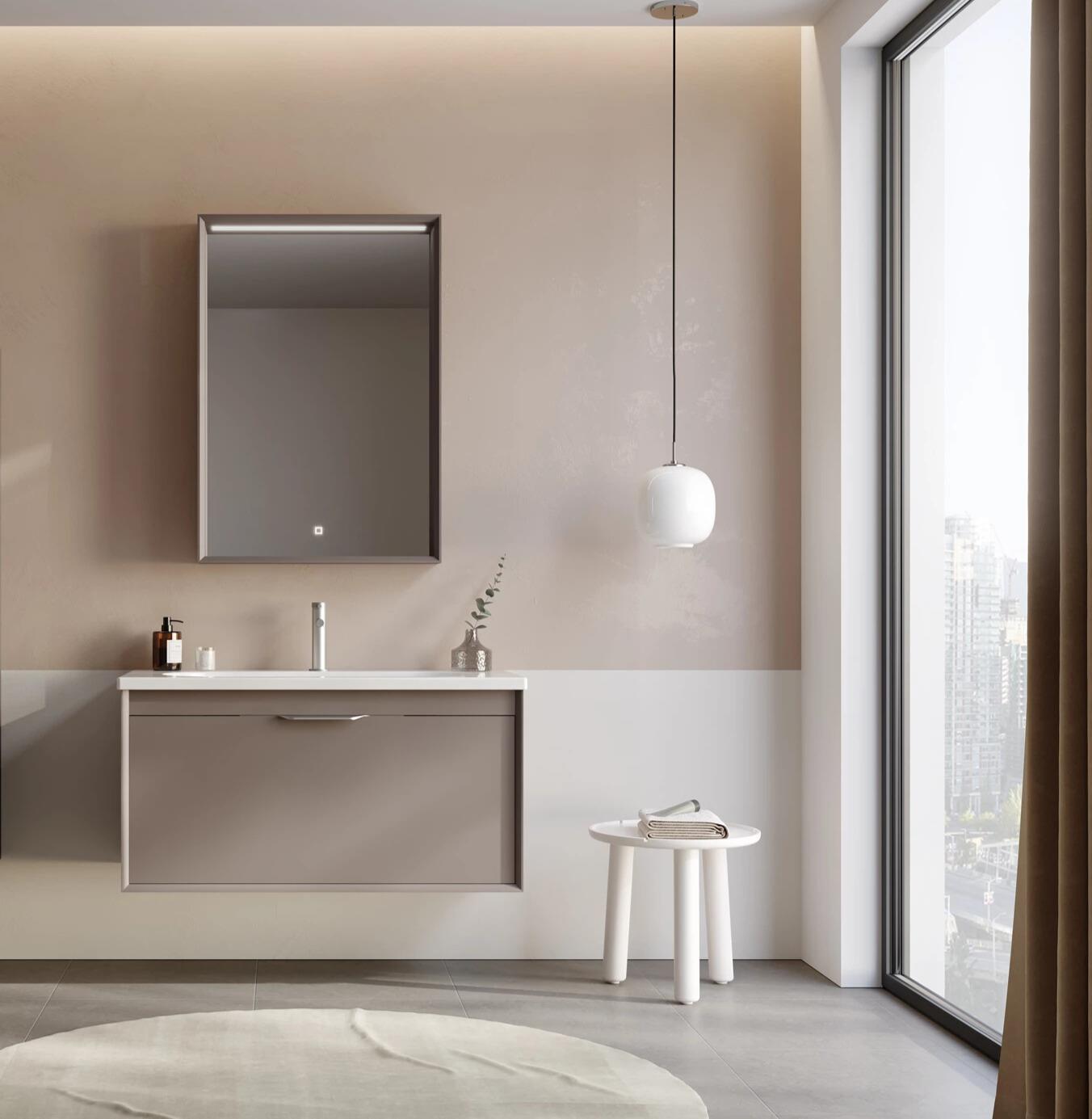 Orka Clay 100 cm Toprak Banyo Dolabı TakımıORKA5002254Banyo Dolabı Takımı