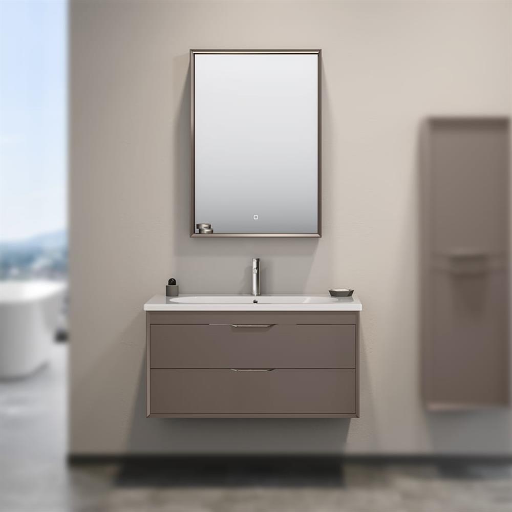 Orka Clay 100 cm Toprak Çekmeceli Banyo Dolabı TakımıORKA5004368Banyo Dolabı Takımı