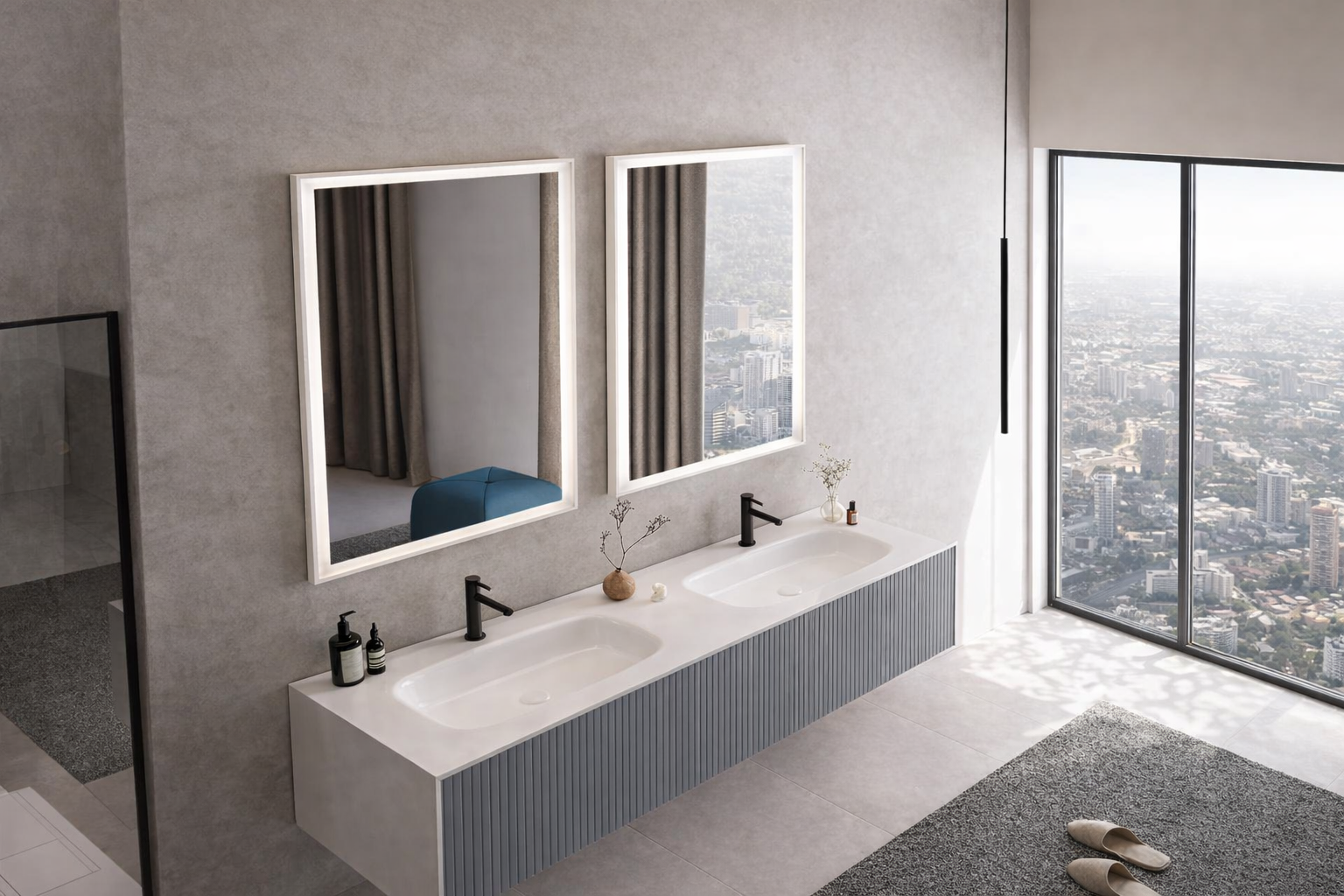 Orka Cube 160 cm Mat Gri Banyo Dolabı TakımıORKA5000176Banyo Dolabı Takımı