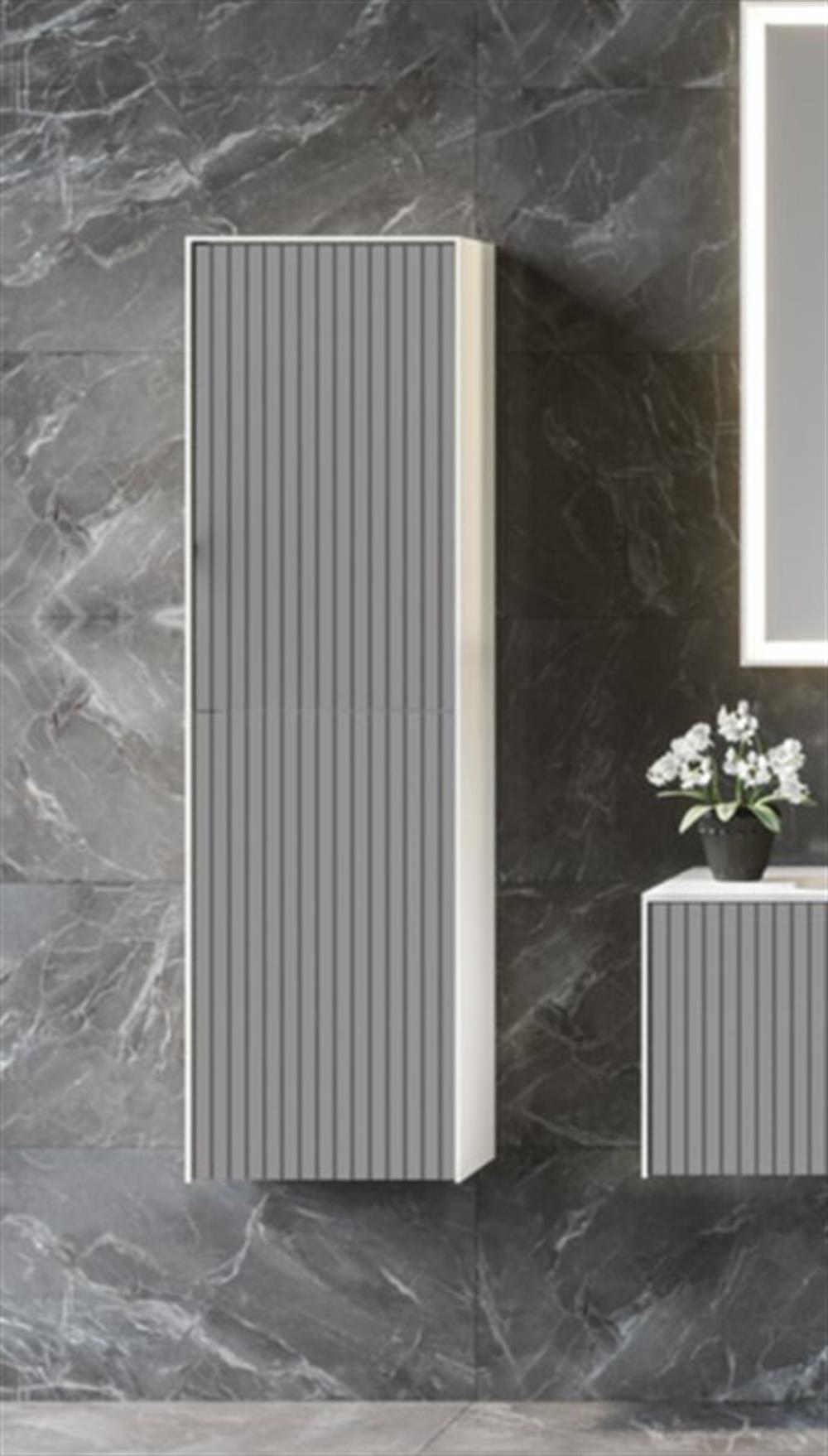 Orka Cube 40 cm Gri Banyo Boy Çamaşır DolabıORKA3000364Banyo Boy Dolabı Modelleri 