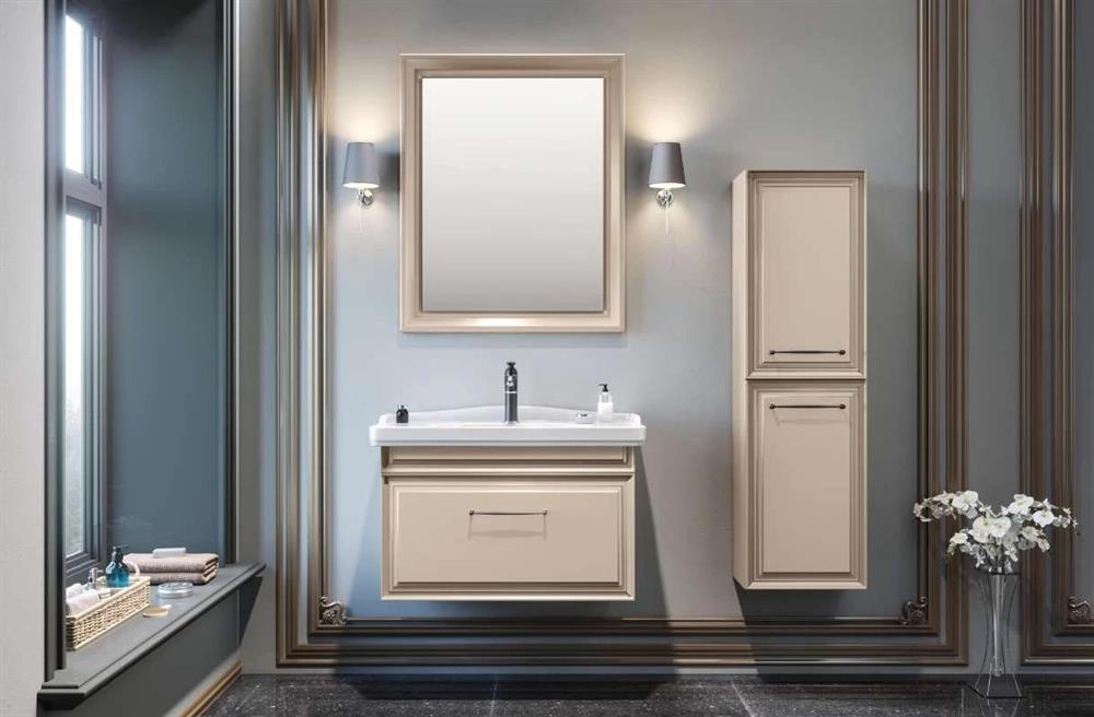 Orka Design 105 cm Mat Cappucino Banyo Dolabı TakımıORKA5000283Banyo Dolabı Takımı