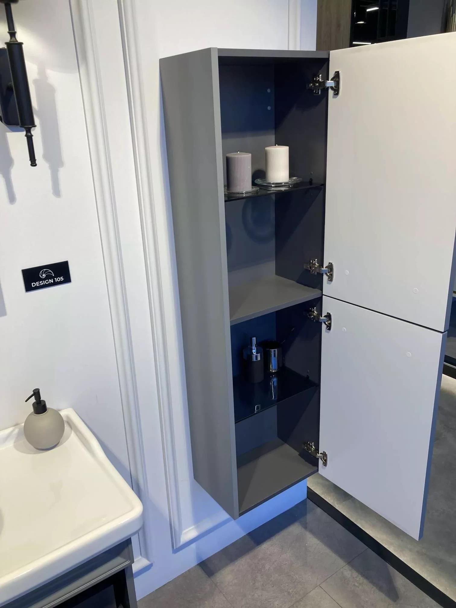 Orka Design 40 cm Mat Antrasit Banyo Boy Çamaşır Dolabı, 3000744ORKA3000744Banyo Boy Dolabı Modelleri 