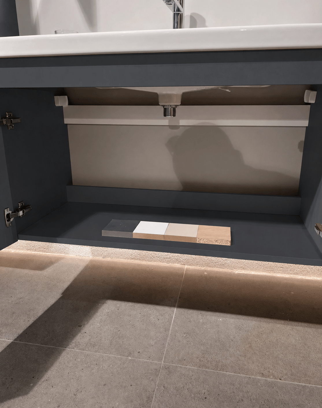 Orka Desna 60 cm, Mat Antrasit, Banyo Dolabı Takımı, (Düz Ayna), 5008540ORKA5008540Banyo Dolabı Takımı