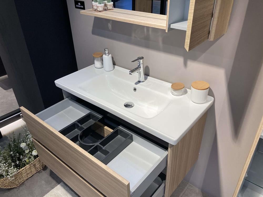 Orka Düden 100 cm Meşe Banyo Dolabı TakımıORKA5002671Banyo Dolabı Takımı