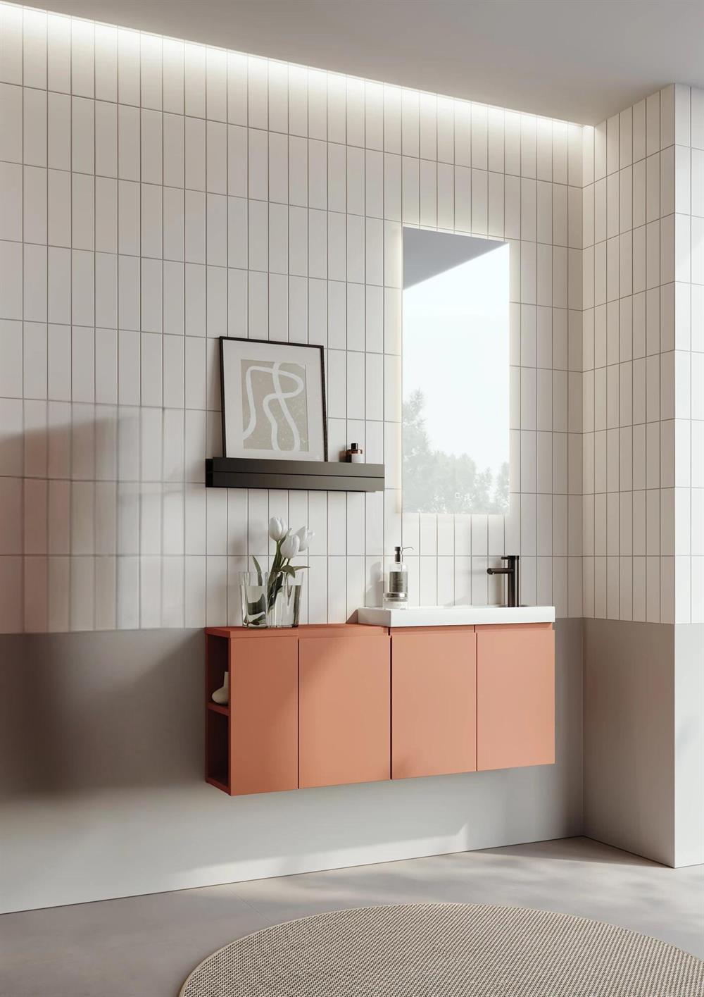 Orka Ferla 110 cm Mat Tarçin Banyo Dolabı TakımıORKA5004342Banyo Dolabı Takımı