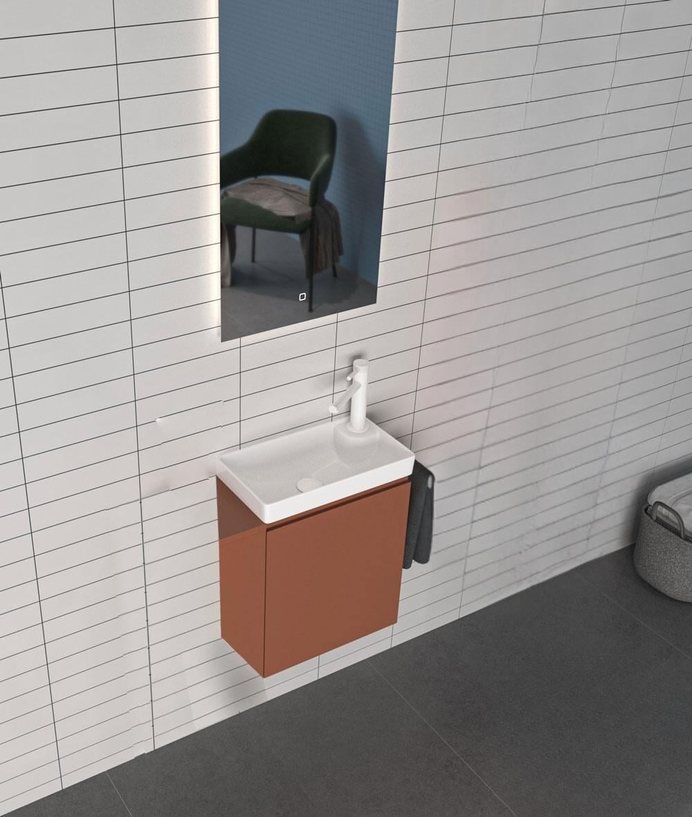 Orka Ferla 40 cm Mat Tarçin Banyo Dolabı TakımıORKA5004327Banyo Dolabı Takımı