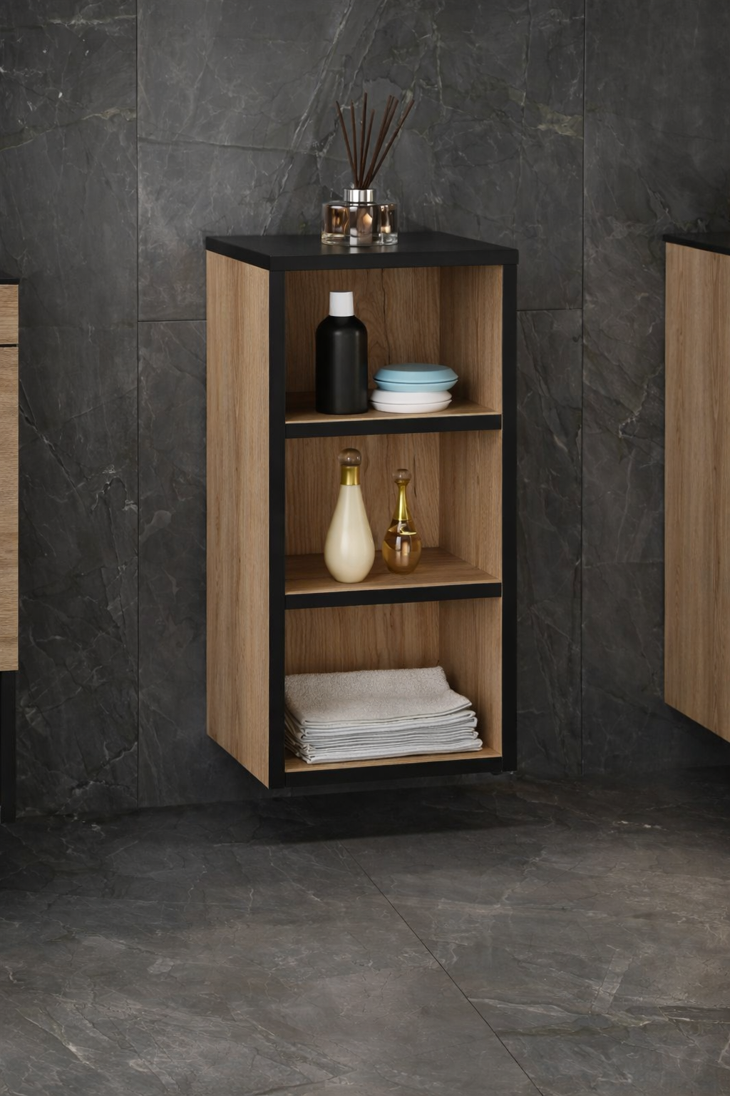 Orka Knidos 30 cm Legnano Alt Banyo Boy Çamaşır Dolabı, 3000991ORKA3000991Banyo Boy Dolabı Modelleri 