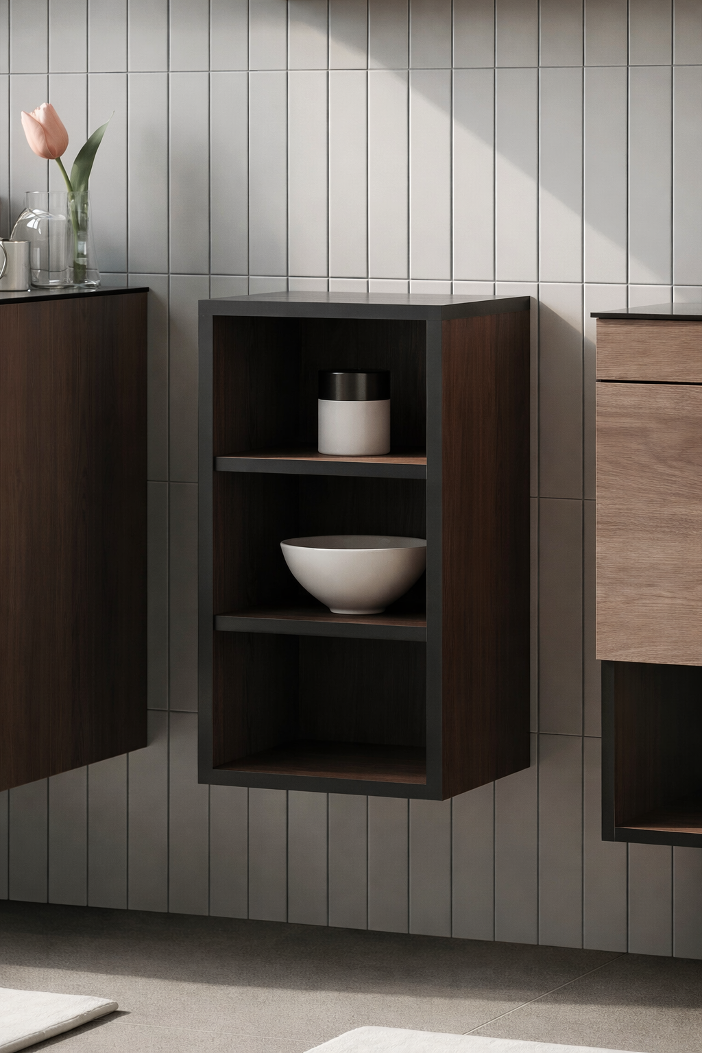 Orka Knidos 30 cm Navaro Alt Banyo Boy Çamaşır Dolabı, 3000990ORKA3000990Banyo Boy Dolabı Modelleri 