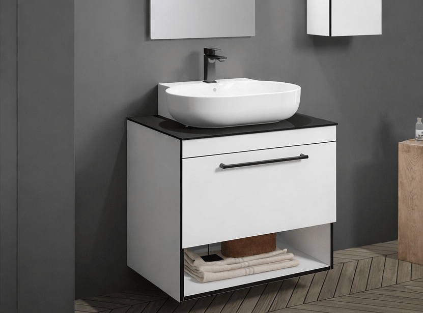 Orka Knidos 70 cm Beyaz Banyo Dolabı Alt Modül ve Lavabo, 5001381ORKA5001381Lavabo Dolabı