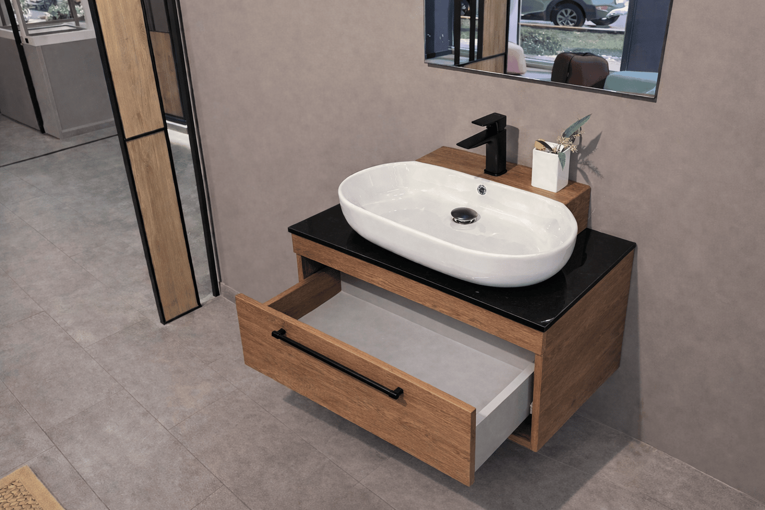 Orka Knidos 70 cm Navaro Banyo Dolabı Alt Modül ve Lavabo, 5001382ORKA5001382Lavabo Dolabı