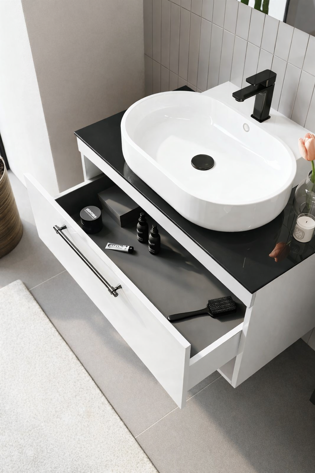 Orka Knidos Banyo Dolabı Takımı, 90 cm, Beyaz (Led Spotlu Ayna), 5000347ORKA5000347Banyo Dolabı Takımı