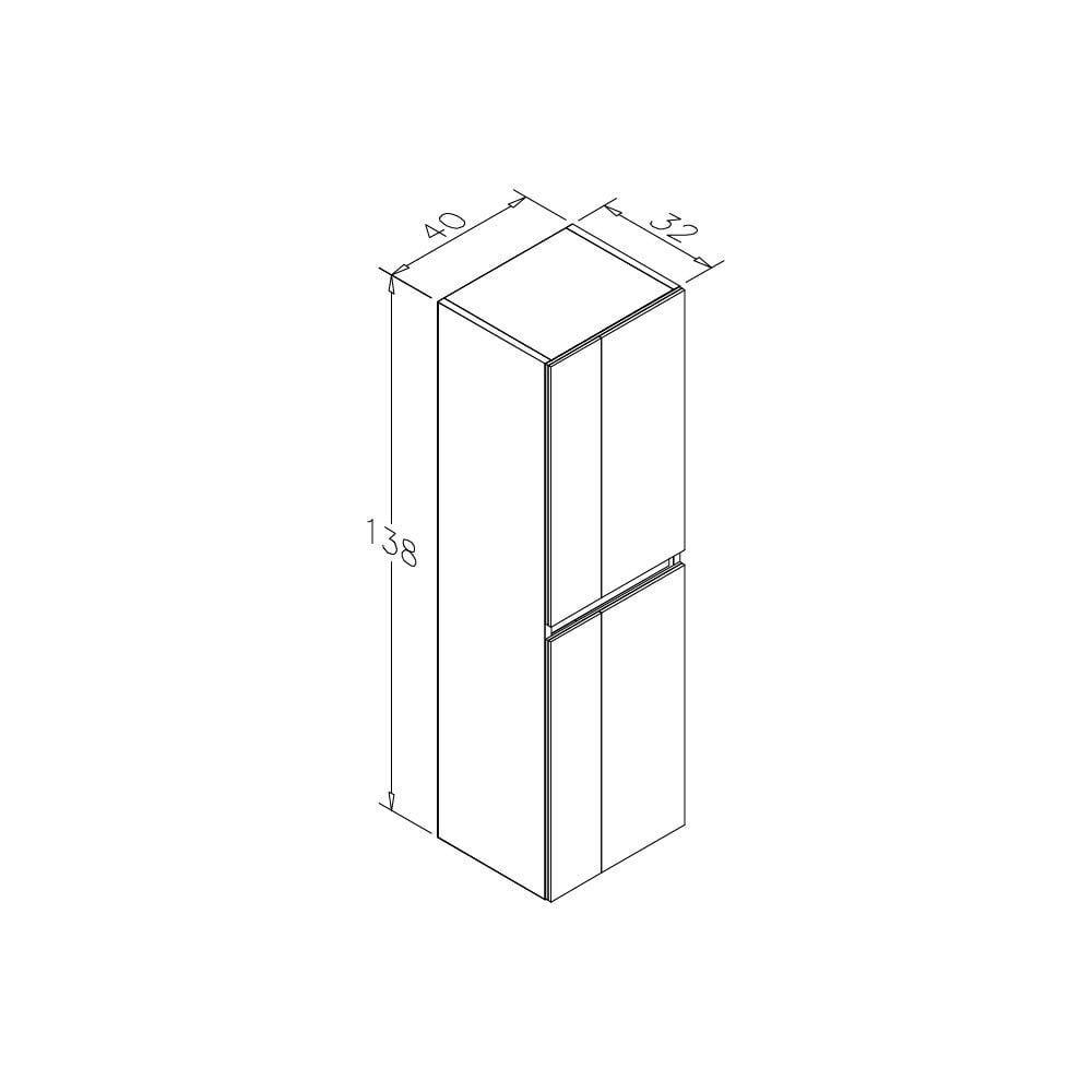 Orka Likya 40 cm Antrasit Banyo Boy Çamaşır DolabıORKA3003896Banyo Boy Dolabı Modelleri 