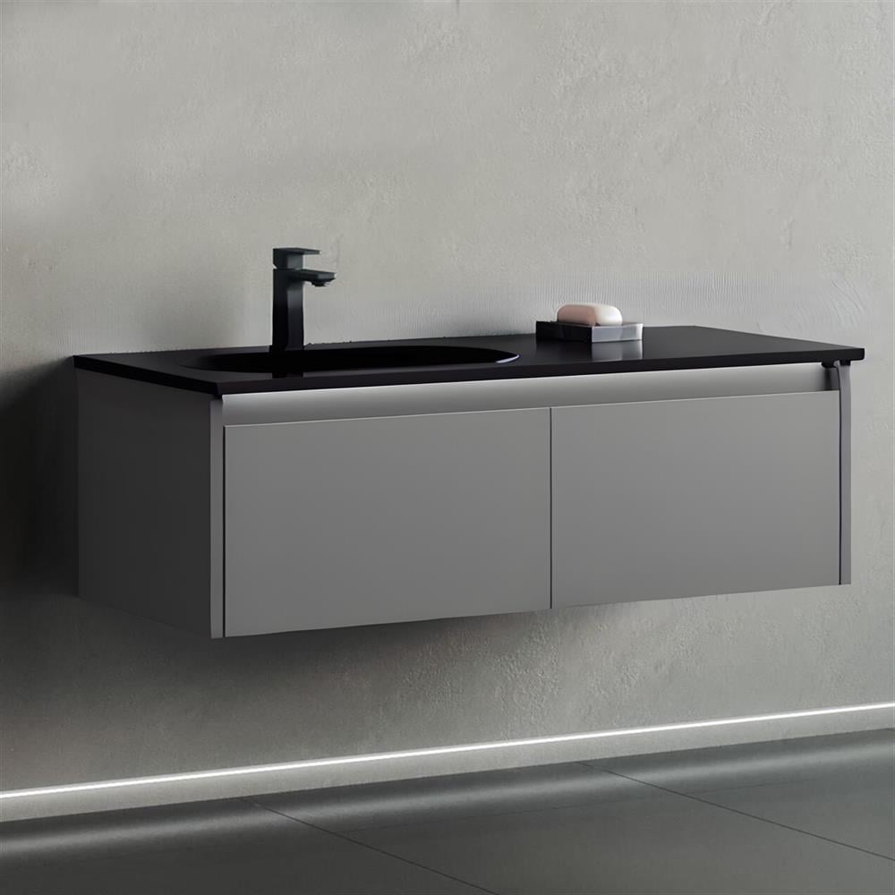 Orka Lisbon 110 cm Gri Banyo Dolabı Alt Modül ve LavaboORKA5001436Lavabo Dolabı