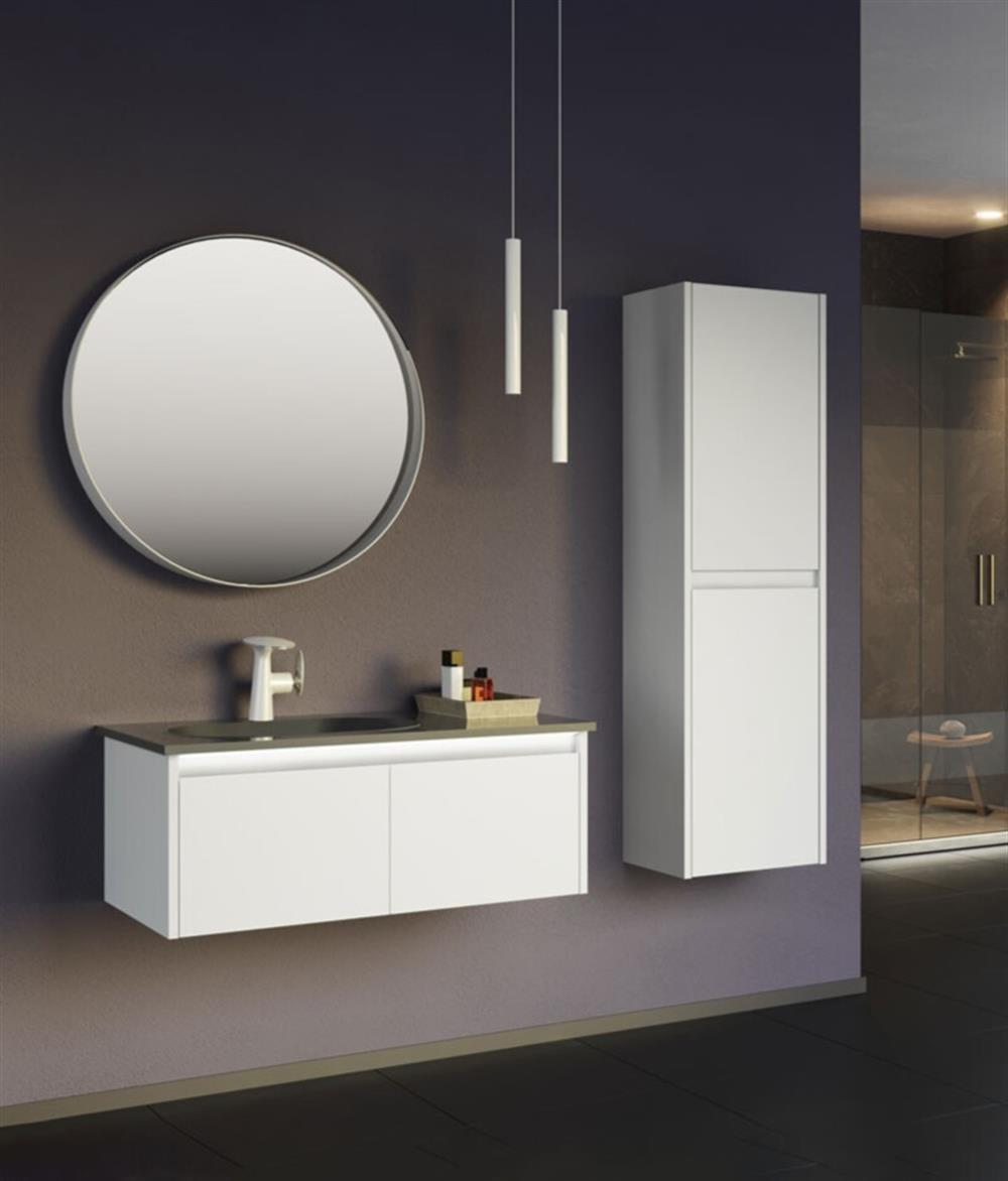 Orka Lisbon 90 cm Beyaz Banyo Dolabı Alt Modül ve LavaboORKA5001426Lavabo Dolabı