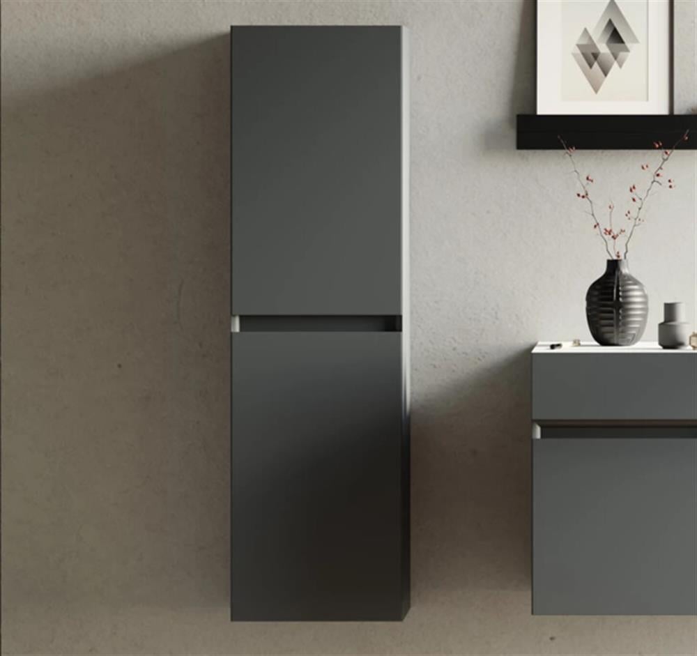 Orka Lusso 40 cm Antrasit Banyo Boy Çamaşır DolabıORKA3006064Banyo Boy Dolabı Modelleri 