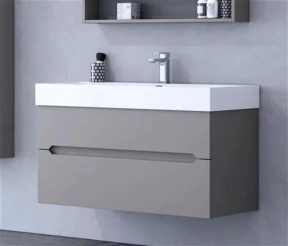Orka Malta 100 cm Gri Banyo Dolabı Alt Modül ve LavaboORKA5001481Lavabo Dolabı