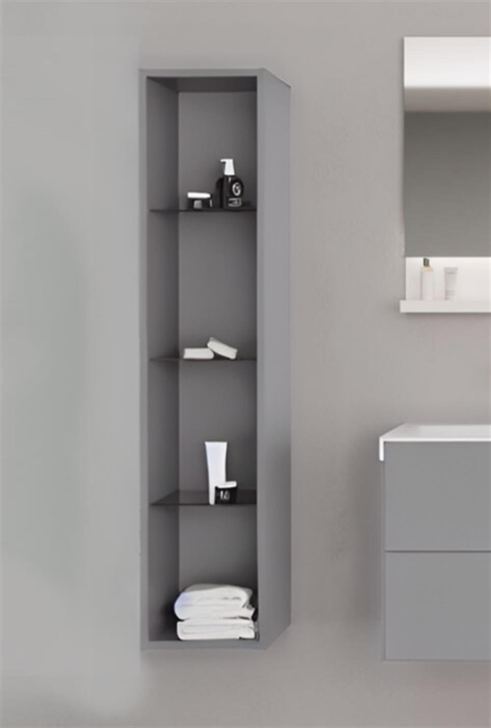 Orka Milano 30 cm Gri Banyo Boy Çamaşır DolabıORKA3006034Banyo Boy Dolabı Modelleri 