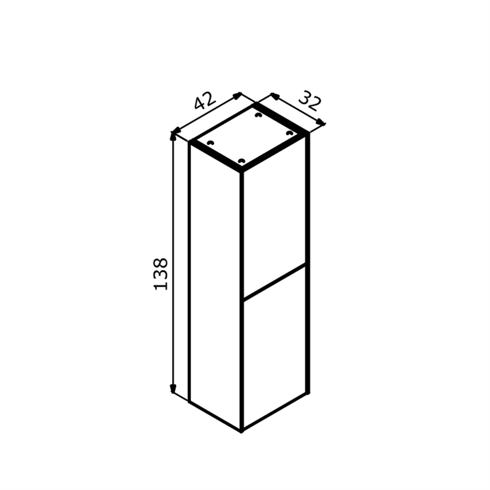 Orka Milano 40 cm Gri Banyo Boy Çamaşır DolabıORKA3006031Banyo Boy Dolabı Modelleri 