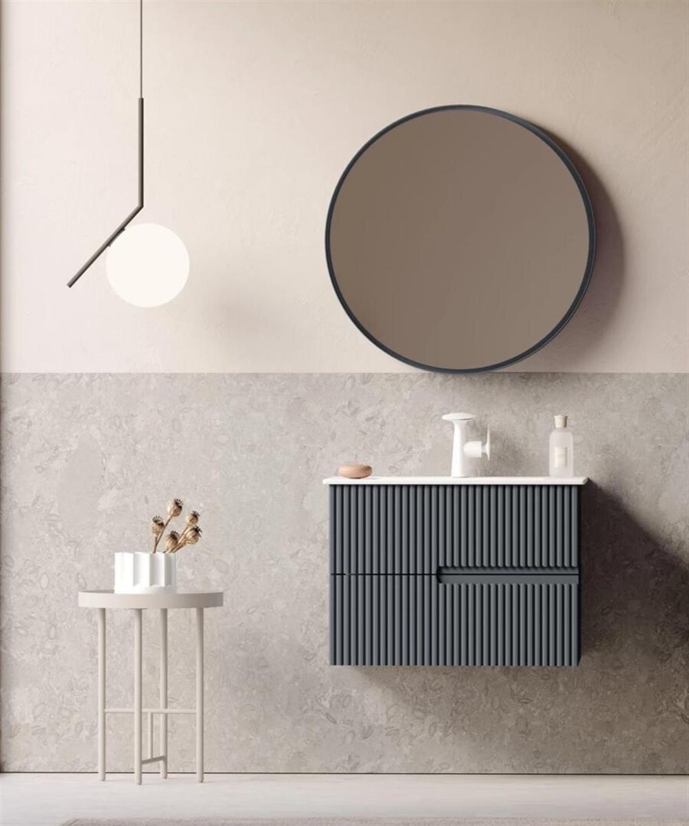 Orka Moonlight 70 cm Mat Antrasit Banyo Dolabı TakımıORKA5000436Banyo Dolabı Takımı
