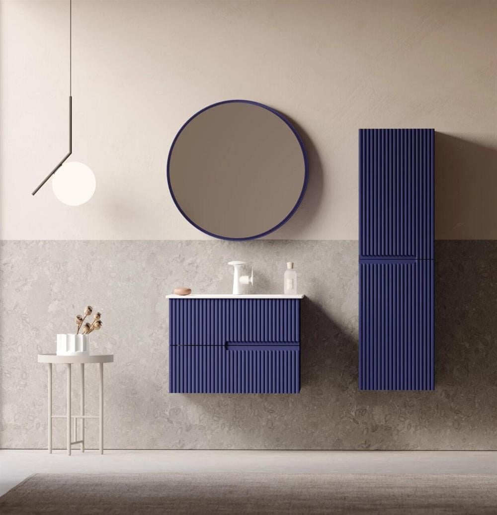 Orka Moonlight 70 cm Mat Lacivert Banyo Dolabı TakımıORKA5000434Banyo Dolabı Takımı
