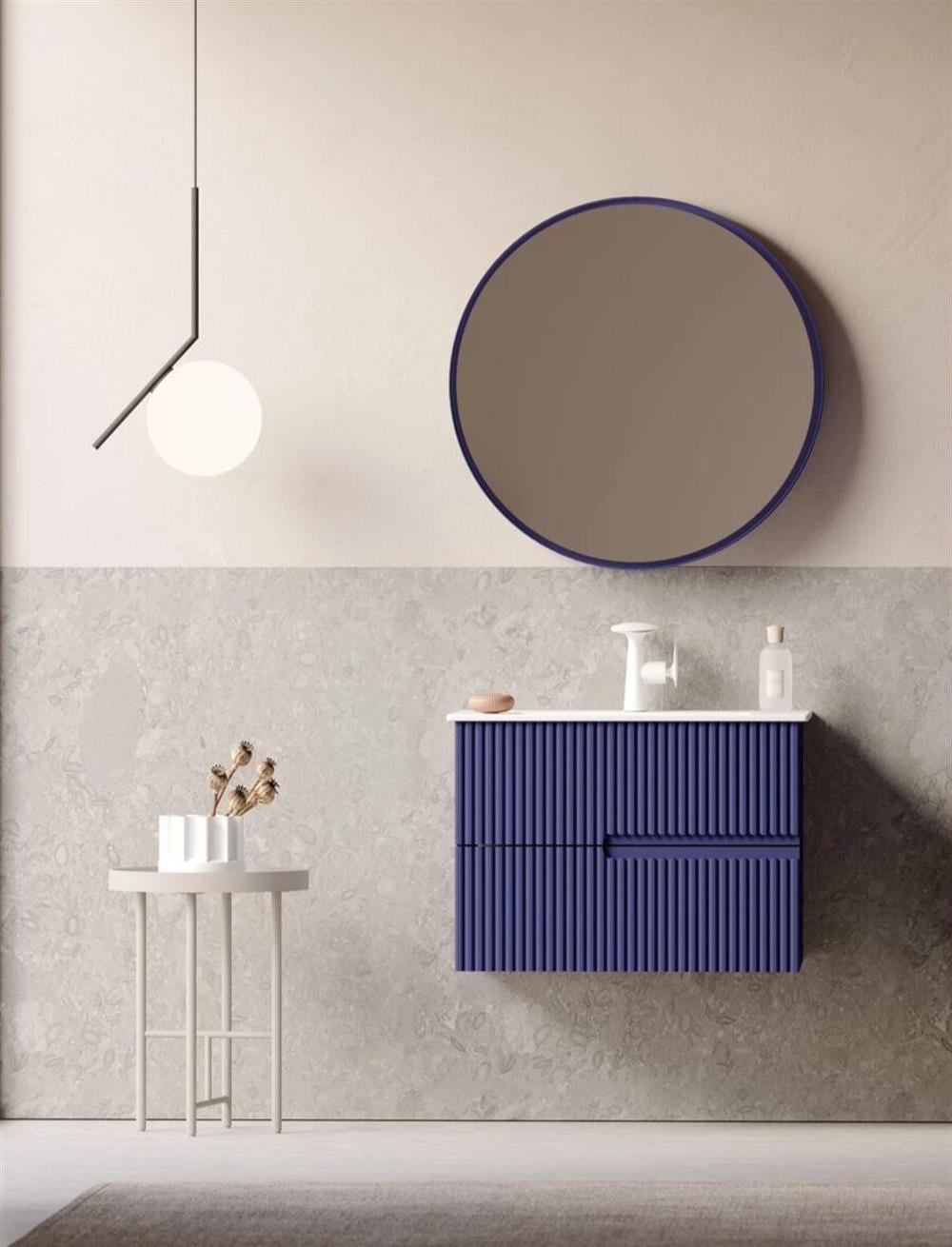 Orka Moonlight 70 cm Mat Lacivert Banyo Dolabı TakımıORKA5000434Banyo Dolabı Takımı