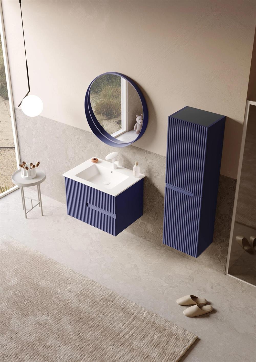 Orka Moonlight 70 cm Mat Lacivert Banyo Dolabı TakımıORKA5000434Banyo Dolabı Takımı