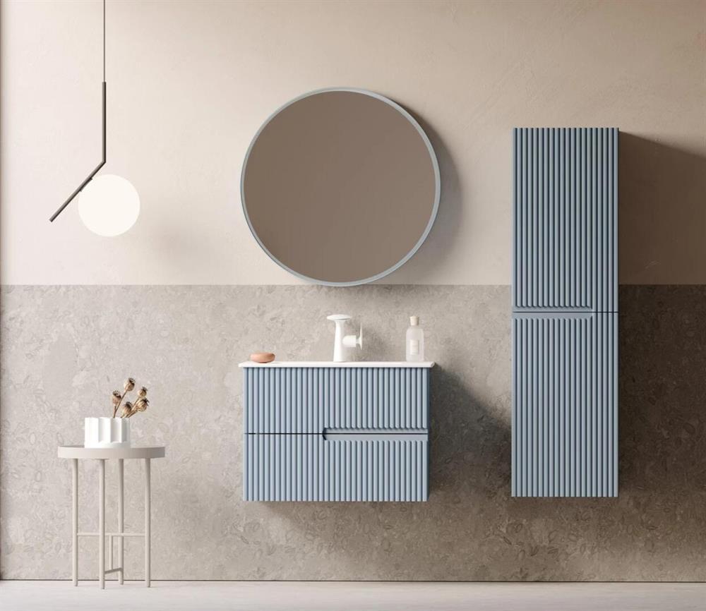 Orka Moonlight 70 cm Mat Mavi Banyo Dolabı TakımıORKA5000437Banyo Dolabı Takımı