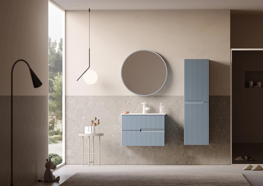 Orka Moonlight 70 cm Mavi Banyo Dolabı Alt Modül ve LavaboORKA5001495Lavabo Dolabı