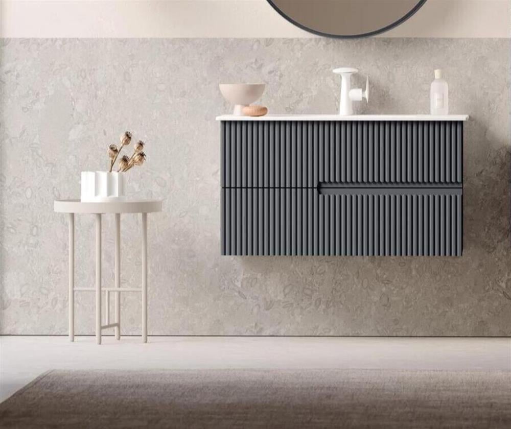 Orka Moonlight 90 cm Antrasit Banyo Dolabı Alt Modül ve LavaboORKA5006080Lavabo Dolabı