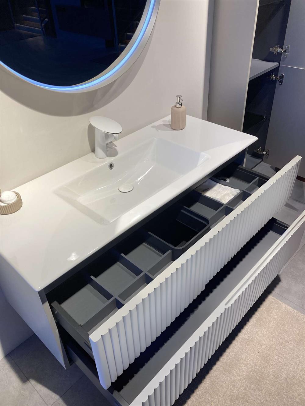 Orka Moonlight 90 cm Beyaz Banyo Dolabı Alt Modül ve LavaboORKA5006048Lavabo Dolabı