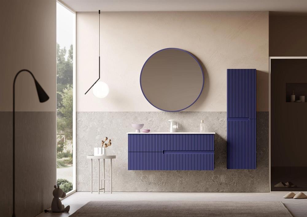 Orka Moonlight 90 cm Lacivert Banyo Dolabı Alt Modül ve LavaboORKA5006057Lavabo Dolabı