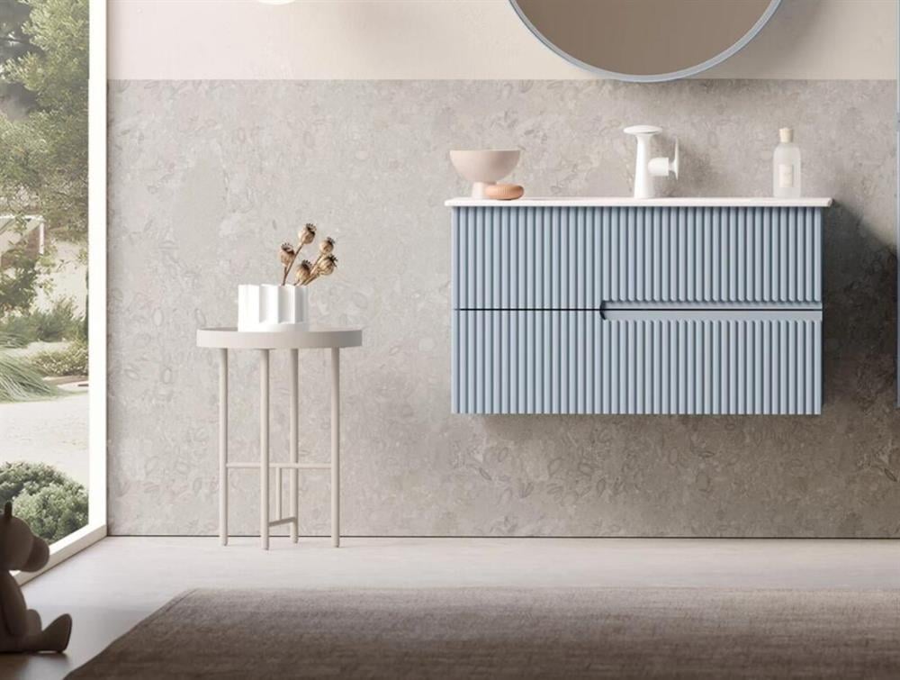 Orka Moonlight 90 cm Mavi Banyo Dolabı Alt Modül ve LavaboORKA5006085Lavabo Dolabı
