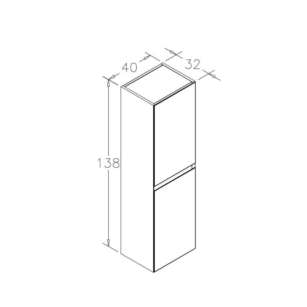 Orka Nest 40 cm Antrasit Banyo Boy Çamaşır DolabıORKA3001610Banyo Boy Dolabı Modelleri 