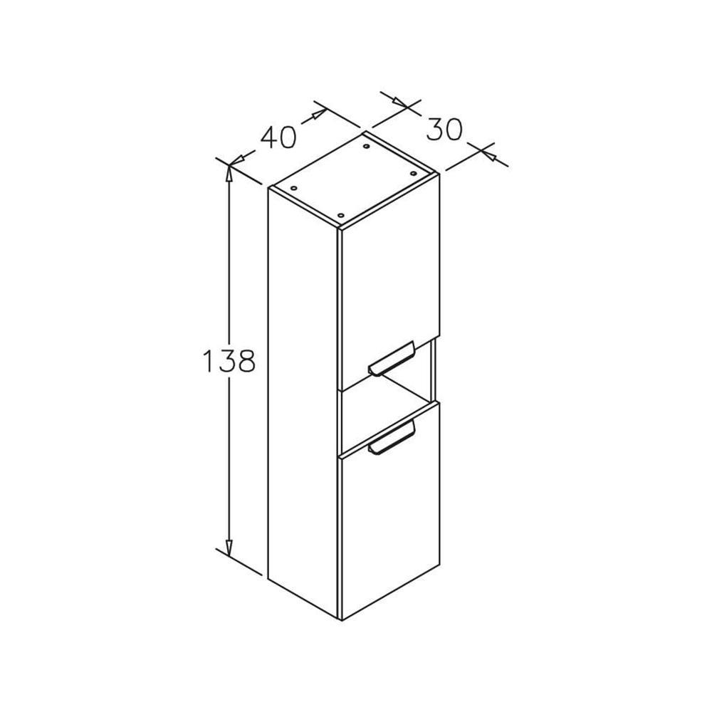 Orka Nova 40 cm Beyaz Banyo Boy Çamaşır DolabıORKA3005430Banyo Boy Dolabı Modelleri 