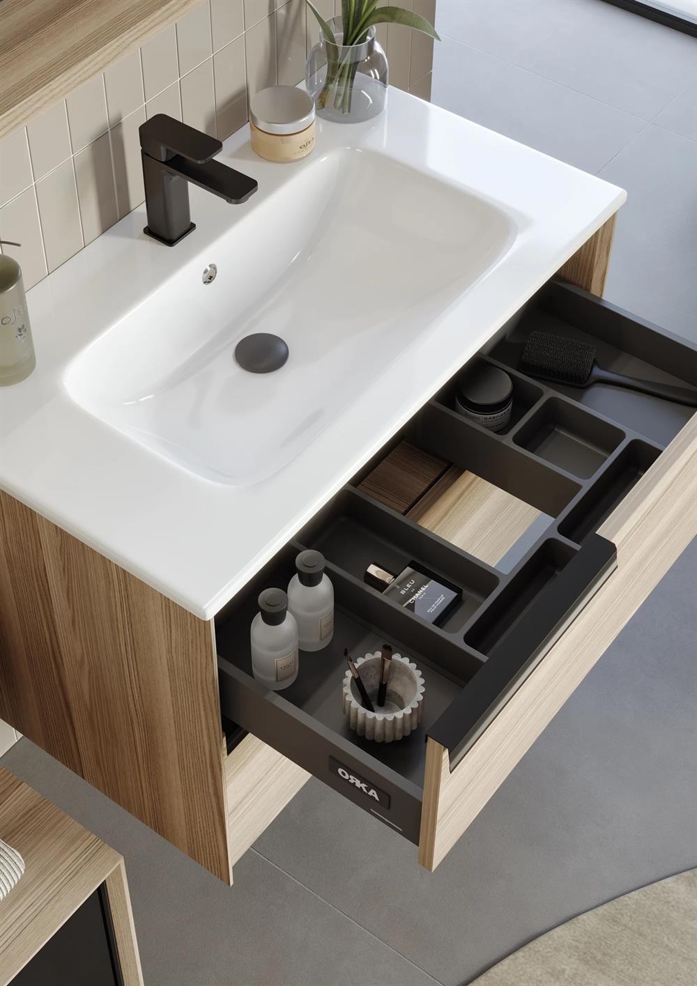 Orka Novento 100 cm Cordoba Banyo Dolabı Alt Modül ve LavaboORKA5004307Lavabo Dolabı