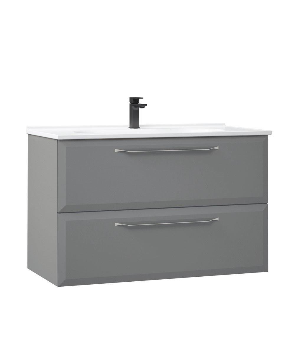 Orka Nuvola 100 cm Gri Banyo Dolabı TakımıORKA5004181Banyo Dolabı Takımı