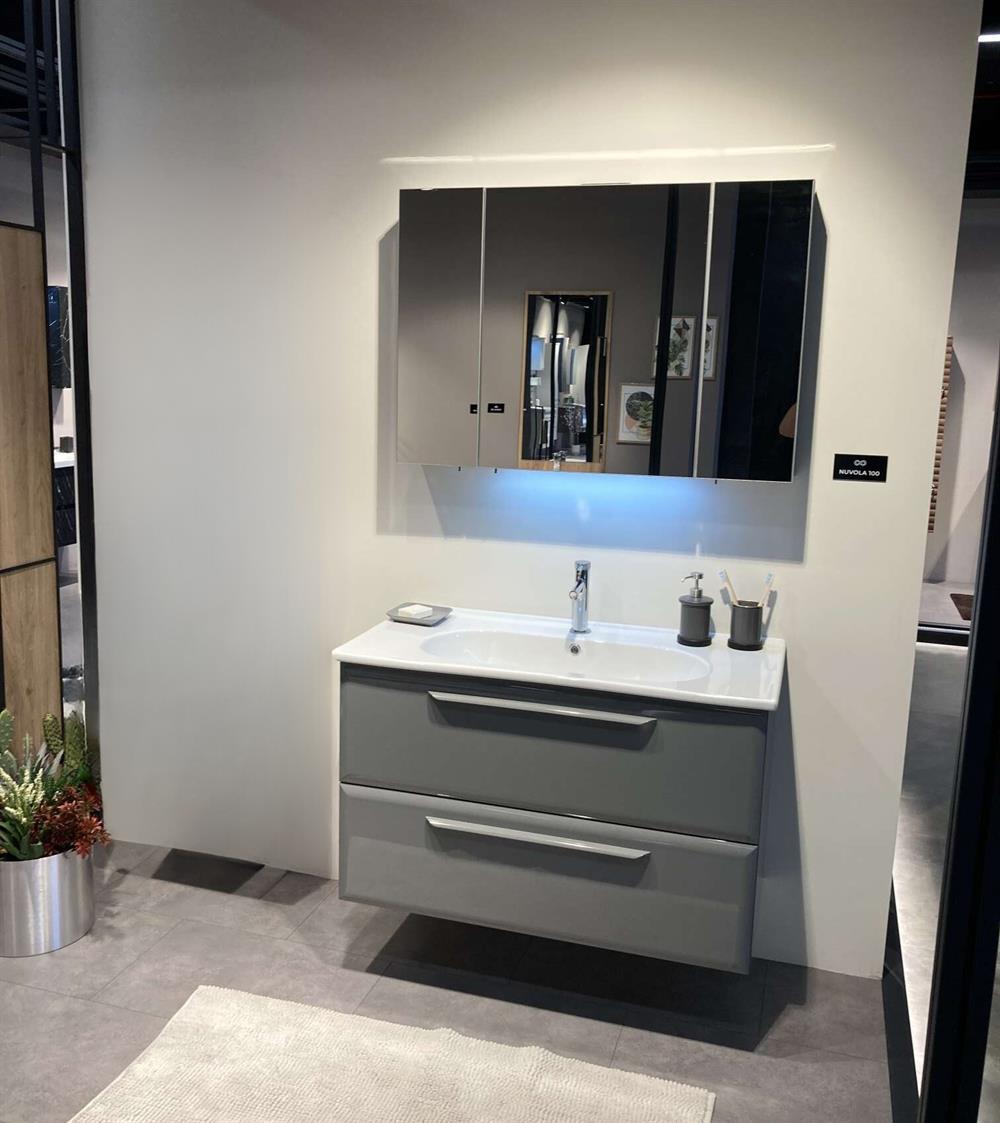 Orka Nuvola 100 cm Kaşmir Banyo Dolabı TakımıORKA5000602Banyo Dolabı Takımı