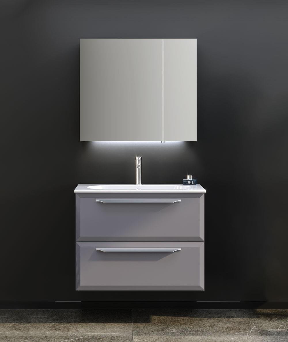 Orka Nuvola 80 cm Gri Banyo Dolabı TakımıORKA5004186Banyo Dolabı Takımı