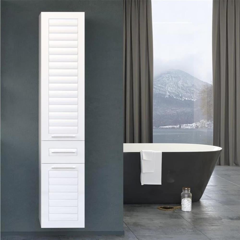 Orka Perge 35 cm Beyaz Raflı Banyo Boy Çamaşır DolabıORKA3003346Banyo Boy Dolabı Modelleri 