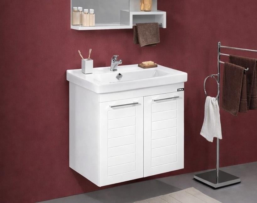 Orka Perge 65 cm Beyaz Banyo Dolabı Alt Modül ve Lavabo, 5001734ORKA5001734Lavabo Dolabı