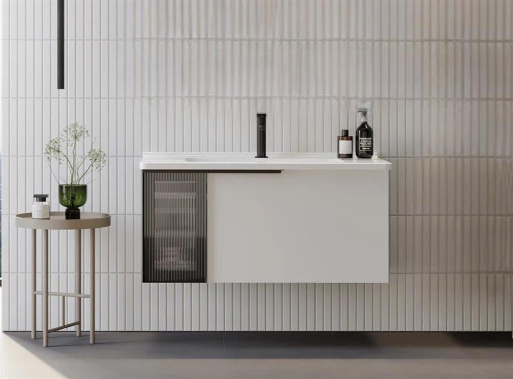 Orka Pure 100 cm Beyaz Banyo Dolabı Alt Modül ve LavaboORKA5004124Lavabo Dolabı