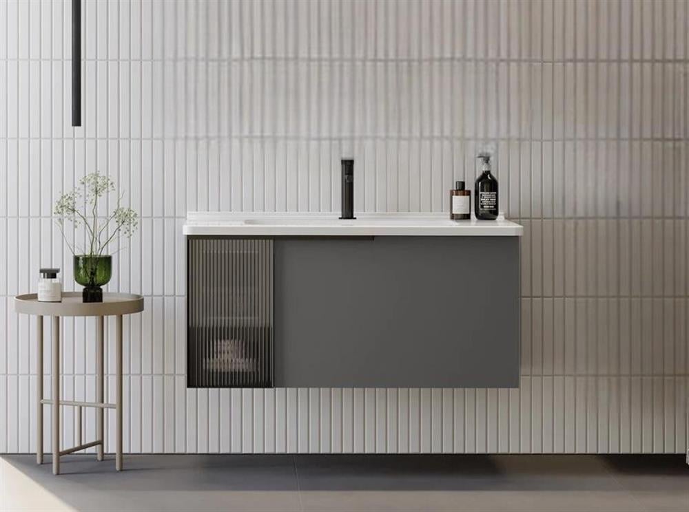 Orka Pure 80 cm Gri Banyo Dolabı Alt Modül ve LavaboORKA5004988Lavabo Dolabı