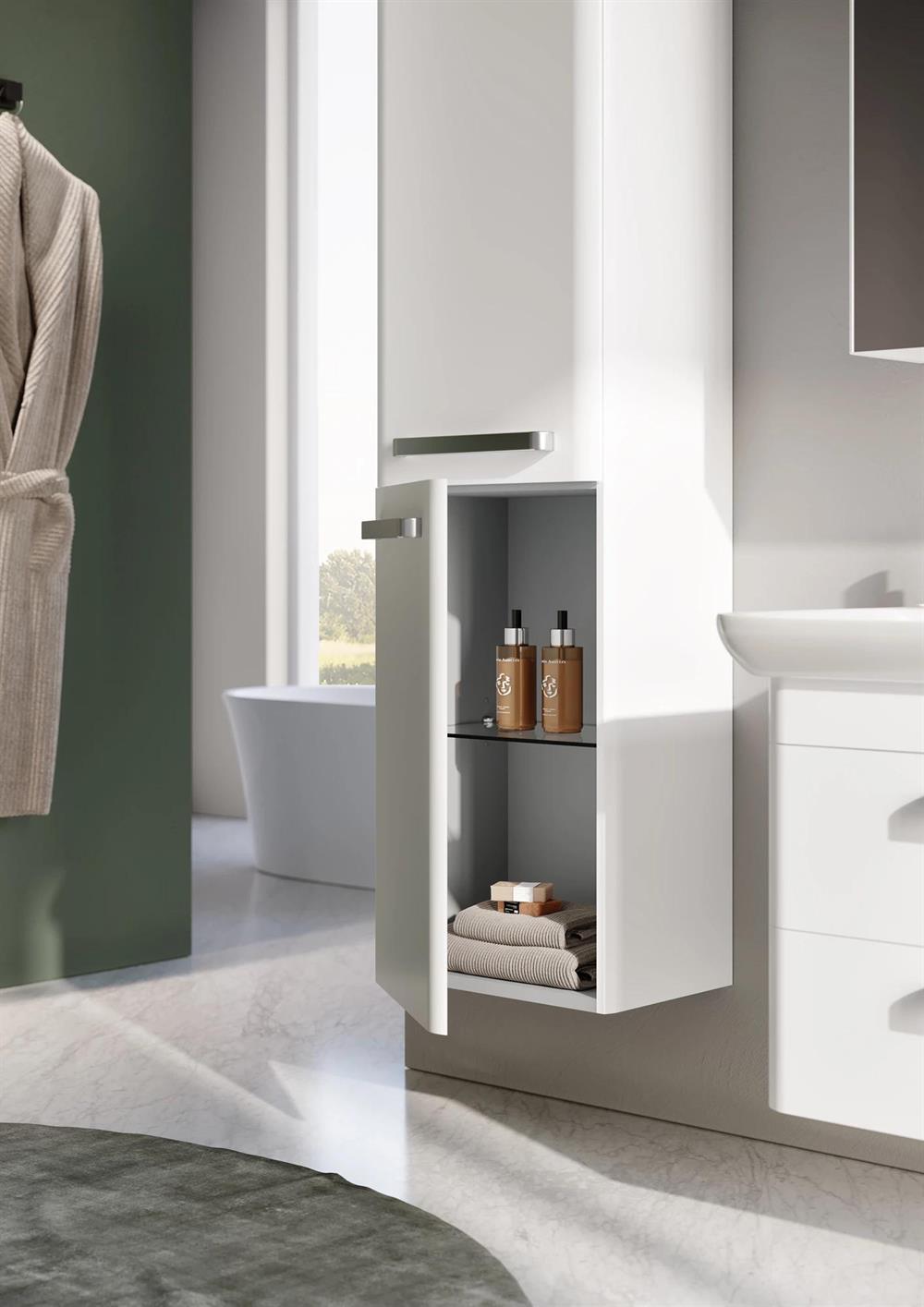 Orka Rose 40 cm Beyaz Banyo Boy Çamaşır DolabıORKA3001940Banyo Boy Dolabı Modelleri 