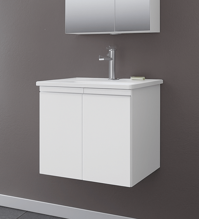 Orka Terme 60 cm Parlak Beyaz Banyo Dolabı Alt Modül ve LavaboORKA5007183Lavabo Dolabı