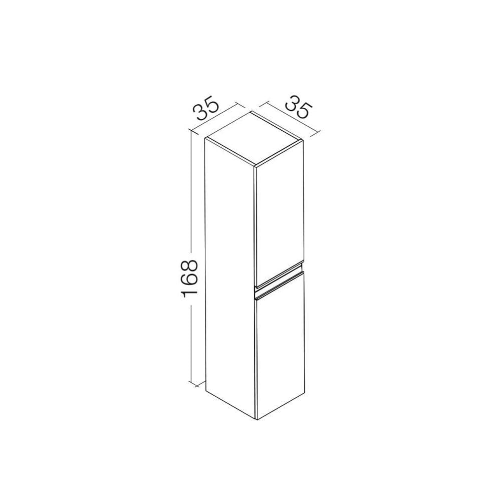 Orka Terme Parlak Beyaz Banyo Boy Çamaşır DolabıORKA3001505Banyo Boy Dolabı Modelleri 