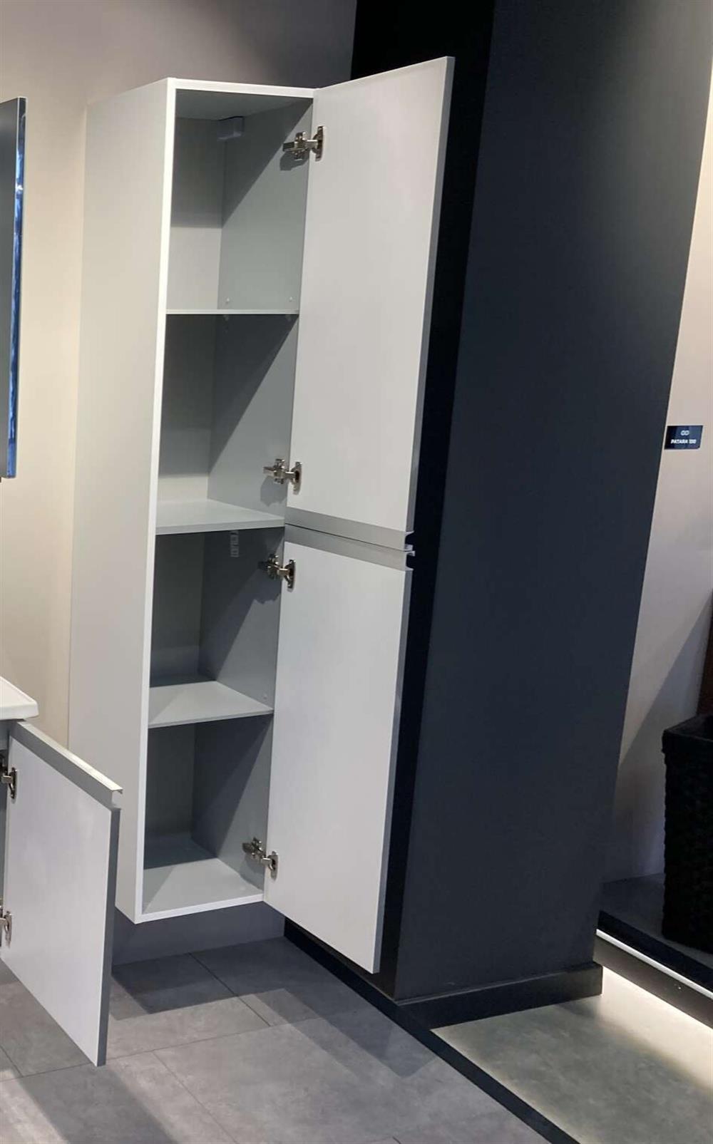 Orka Terme Parlak Beyaz Banyo Boy Çamaşır DolabıORKA3001505Banyo Boy Dolabı Modelleri 