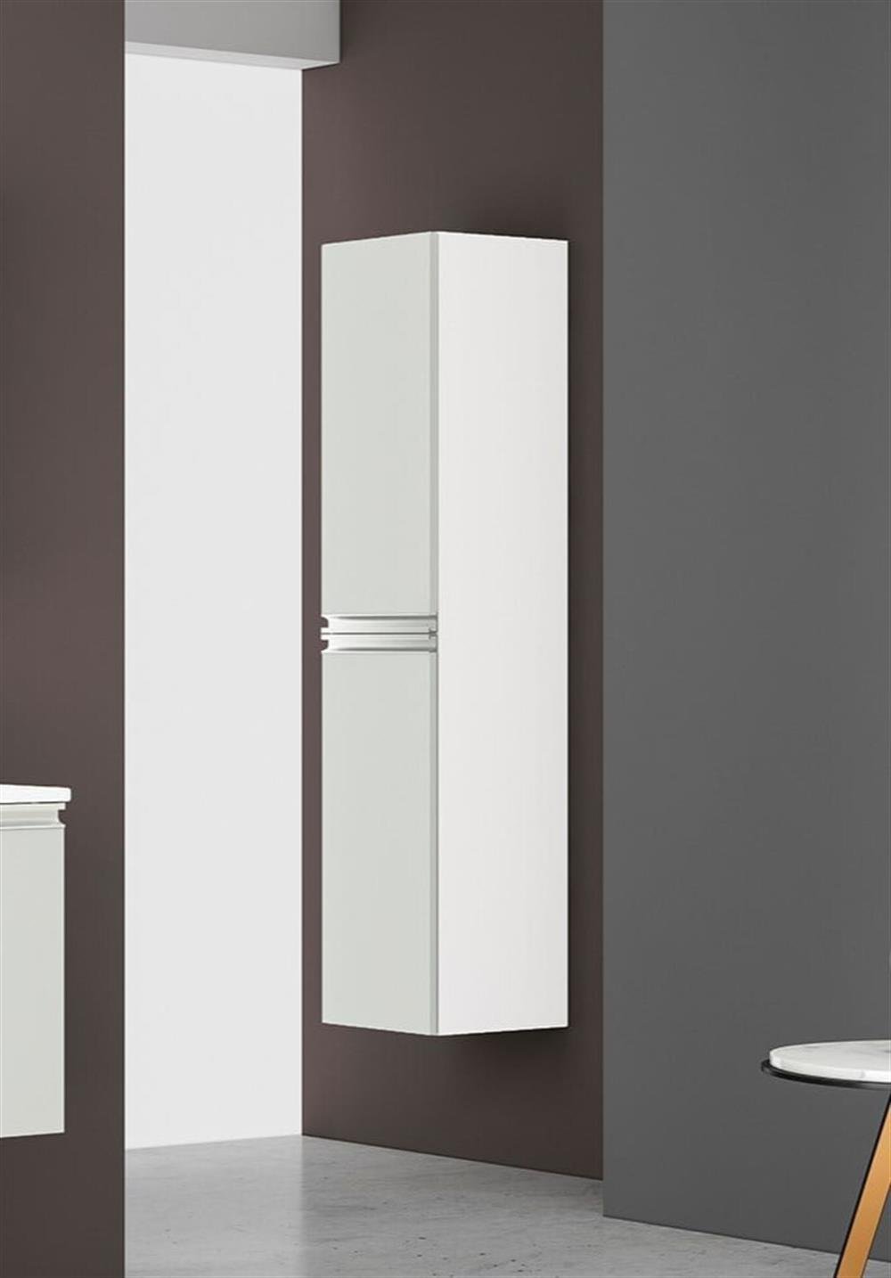 Orka Terme Parlak Beyaz Banyo Boy Çamaşır DolabıORKA3001505Banyo Boy Dolabı Modelleri 