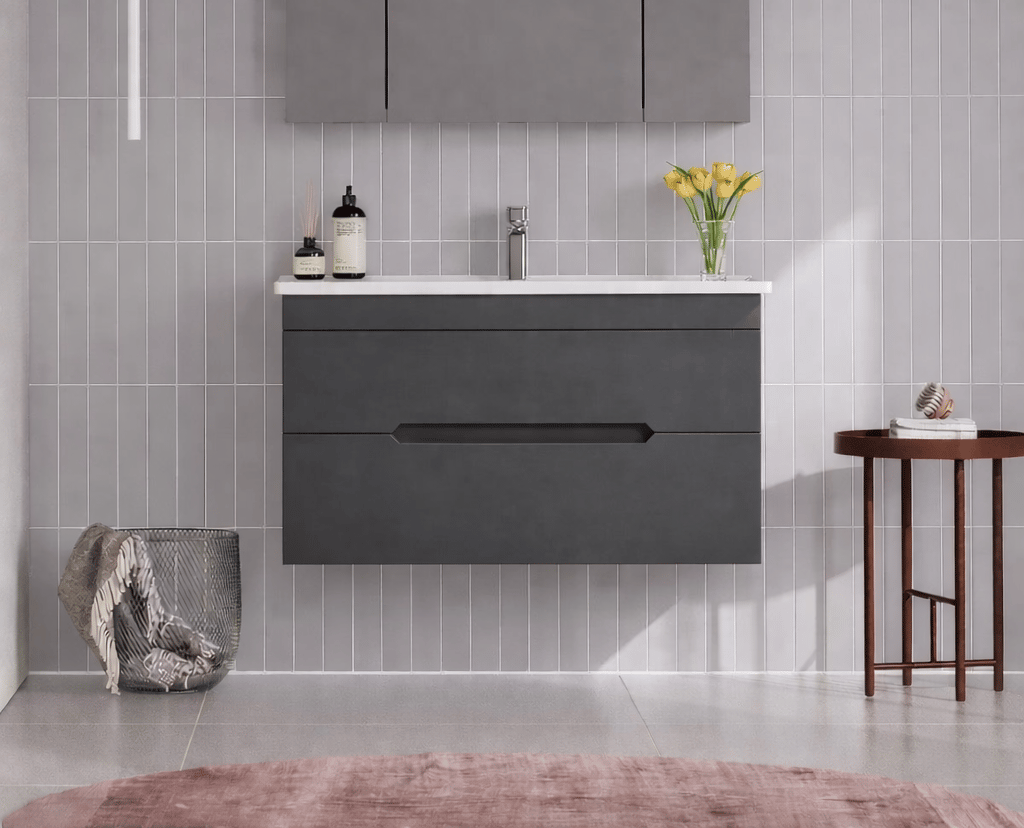 Orka Varna 100 cm Antrasit Banyo Dolabı Alt Modül ve Lavabo, 5001874ORKA5001874Lavabo Dolabı